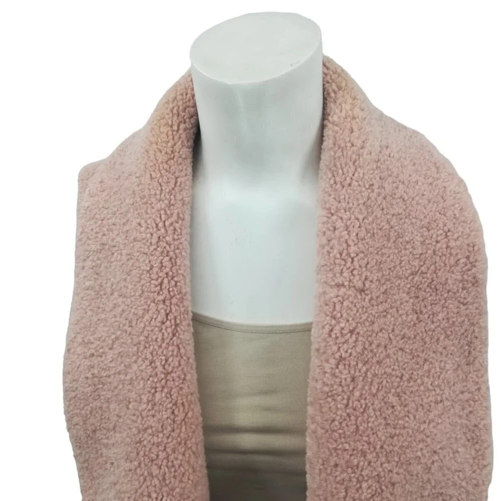 Norla Canada Anthropologie Rhodes Sherpa Pink Vest Size S/M Pockets Anthro